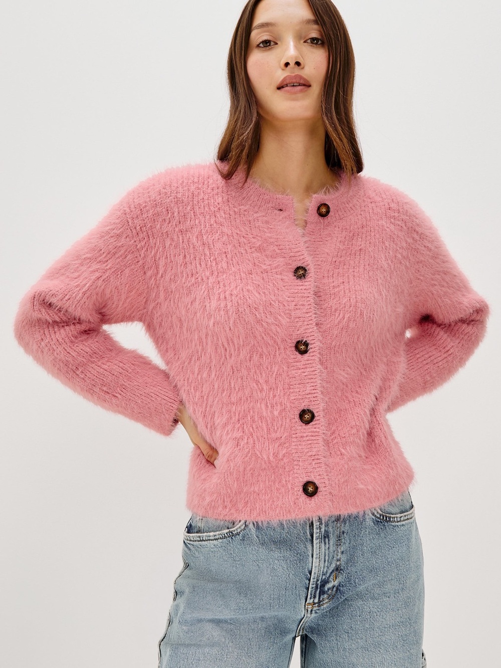 Women’s Rails Melo Cardigan Sweater in heather pink
